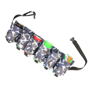 Riñonera Portátil de Camuflaje al por Mayor con 6 Bolsillos para Almacenamiento de Cerveza, Riñonera Ajustable para Latas y Bebidas, Accesorio para Mochila - Product Image 3