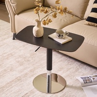 Table d'appoint moderne en marbre pour lit, canapé, petit appartement, salon, meubles, pieds en acier inoxydable, multifonctionnelle