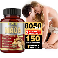 Capsules d'extrait de racine de maca Énergie naturelle et stimulation de l'endurance Soutien à l'équilibre hormonal pour les hommes et les femmes OEM ODM Étiquetage privé