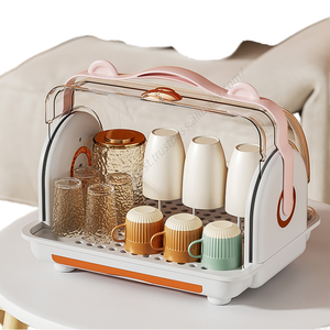 En gros, séchoir à biberons en plastique de haute qualité pour la maison avec couvercle, boîte de rangement pour biberons et organiseur de drainage pour enfants - Product Image 1