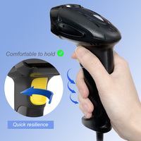 Xincode Handheld 1D Escáneres con cable USB 2D Lector de código de barras inalámbrico 2,4G QR Barcode Scanner Gun para escaneo logístico