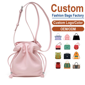 The Cloud Touch New <b>Drawstring</b> Genuine Leather Crossbody Phone <b>Bag</b> for Effortless Daily Style Customizable - Product Image 1