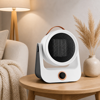 Idéal pour l'hiver, affichage LED, fonction minuterie intelligente compacte, oscillation à 90°, chauffage par ventilateur en céramique pour table
