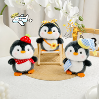 Nouveauté : Décoration de chambre esthétique, peluche pingouin super douce et apaisante avec rembourrage en coton PP pour enfants et adultes