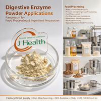 Pancréatine de qualité alimentaire 4000u/g, poudre d'enzyme digestive, CAS 8049-47-6, enzyme de pancréatine séchée pour la transformation alimentaire