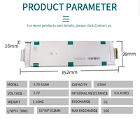 Pin LiPo dạng túi 3.7V NCM JH3 63Ah 78Ah E66 JP3 Loại A, pin Lithium Polymer dạng túi cho máy bay không người lái