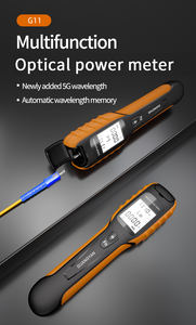 เครื่องวัดกำลังแสงแบบมือถือขนาดเล็ก G11 opm ไฟเบอร์ SM mm 2.5mm ตัวเชื่อมต่ออินเตอร์เฟซสากลเครื่องมือ FTTH 850-1625nm - Product Image 4