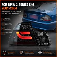 Feux arrière LED pour BMW E46 Série 3 Berline 2001-2004, lentille fumée, clignotants séquentiels dynamiques, ensemble de feux arrière, mise à niveau