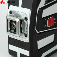Niveau laser rotatif extérieur 12/16 lignes à faisceau vert/rouge avec fonction d'étalonnage automatique de précision – Kit combiné d'outils de nivellement laser