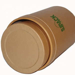 Sealed Moisture-proof 46L Food Grade Eco-Friendly Kraft Paper Cardboard Bucket with Lid - Product Image 1