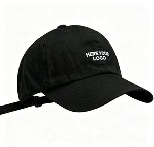 Casquette de baseball en coton lavé avec logo brodé personnalisé, unisexe, décontractée, ajustable, pour hommes et femmes - Product Image 4