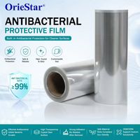 Rollo de Película Protectora de Pantalla Antibacteriana HD Transparente, Material PET, Rollo de Membrana Protectora de Tamaño Personalizado para Todo Tipo de Pantallas