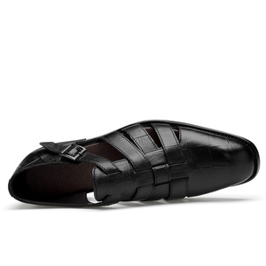 Sandalias de Plataforma con Correa para Hombre, Talla Grande, Duraderas, con Suela Gruesa de EVA que Absorbe los Impactos, para Campamento, Aire Libre, Estilo Moderno y Sencillo, para Verano - Product Image 4