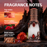 15ml de parfum Arabian Safran Rose Oud Wood Scent Drip Stick Design huile de parfum sans alcool