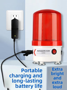 Jiuzheng QY-01 – Gyrophare magnétique rechargeable avec alarme sonore et lumineuse, non-réfléchissant, portable - Product Image 1
