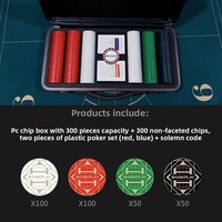 Terlaris Set Chip Poker keramik warna kopi High-End nampan ruang Game portabel untuk Texas Hold'em untuk kotak peralatan PC