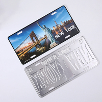 Modèles de mode personnalisés de plaque d'immatriculation de voiture en aluminium métal taxi de haute qualité