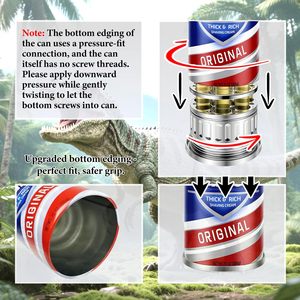 Lifting Core Crema <span class=keywords><strong>de</strong></span> Afeitar Estilo Barbasol, Réplica <span class=keywords><strong>de</strong></span> Lata Criogénica <span class=keywords><strong>de</strong></span> ADN <span class=keywords><strong>de</strong></span> Dinosaurio 1:1 para Accesorio <span class=keywords><strong>de</strong></span> Cine, para Coleccionistas Geek, Opción al por Mayor - Product Image 2