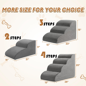 Klappbarer zusammenklappbarer faltbarer tragbarer hoher Autobett Stuhl Schrittleiter Haustier Rampe kleine Hunde Treppen für Hund - Product Image 2