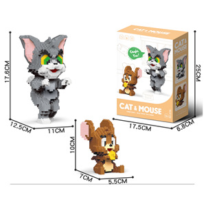 Set <span class=keywords><strong>de</strong></span> Construcción Epic Cheese Chase - Bloques Inspirados en Dibujos Animados Clásicos con Piezas Móviles y Soporte <span class=keywords><strong>de</strong></span> Exhibición - Product Image 2
