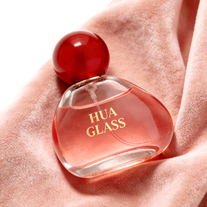 Flacone di Profumo dalla Forma Insolita, Design Elegante in Vetro Trasparente, Atomizzatore di Lusso per Confezioni di Profumi di Marca Premium con Coperchio - Product Image 1