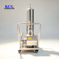 Nouvelle pompe centrifuge de purification d'eau potable et de vin en acier inoxydable 304/316 avec structure sur chariot 3T/H