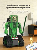 Robot programmable 5 en 1, blocs de construction, jouet éducatif STEM, puzzle, télécommande, alimenté par batterie, pour les enfants de 10 à 14 ans, unisexe