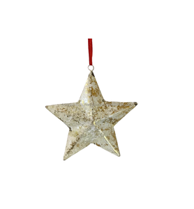 METALLIC DESIGN IRON CHRISTMAS <b>TREE</b> DECORATION BEST SELLER CHRISTMAS HANGING ORNAMENT METAL <b>STAR</b> WHITE GOLD DIY CHRISTMAS SUPPLY - Product Image 2