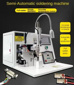 QD258 Pneumatic Soldering Machine Metal Handle Semi Automatic Small Soldering Machine