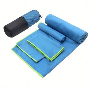 Ensemble de serviettes carrées en microfibre à séchage rapide avec logo personnalisé, serviettes de bain pour les voyages et le camping, cadeau promotionnel - Product Image 1