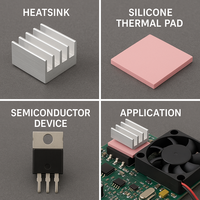 Almohadilla Térmica Conductora para Estaciones Base 5G, para Gestión del Calor a Altas Temperaturas en Unidades de Procesamiento de Datos de Alta Frecuencia