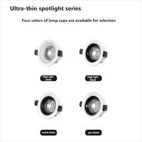 Plafonnier d'intérieur moderne, projecteur de plafond 8W IP20, tension AC220V (±10%), mini spot anti-éblouissement COB pour salon