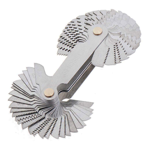 Jauge de pas de vis métrique, impérial et US SAE <span class=keywords><strong>Whitworth</strong></span> 55 degrés et métrique 60 degrés pour la mesure industrielle - Product Image 3