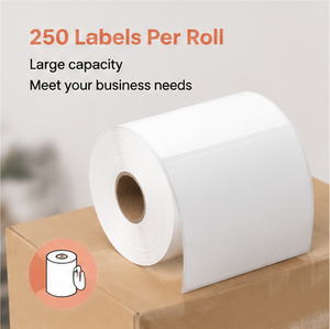 4x6 Inch Durable Smooth White Direct Thermal Barcode Labels with Scratch-Off Oil Proof Easy Tear Line Waterproof Adhesive <b>Paper</b> - Product Image 3