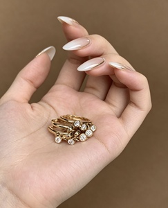 Pendientes de Oro de 18k de Lujo Xinfly para Boda, Joyería Nupcial, Regalo, Pendientes Hipoalergénicos Duraderos, Joyería Fina, Joyería de Lujo - Product Image 2