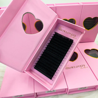 Extensions de cils vegan les plus populaires, effet cachemire, 0,03-0,5 mm, volume individuel, extensions de cils en soie coréenne, marque privée