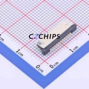 FPC-1.0AX-10PWBH25 FFC/FPC Connector SMD,P=1mm Connector Drawer Type Bottom Contact 10P 1mm - Product Image 1