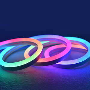 Barra <span class=keywords><strong>LED</strong></span> <span class=keywords><strong>Neon</strong></span> DMX 1m DC24v Dmx512 Tubo Digitale <span class=keywords><strong>LED</strong></span> RGB Flessibile per Esterni 20mm - Product Image 2
