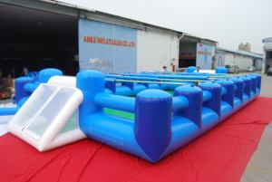 EASYFUN Équipement <span class=keywords><strong>de</strong></span> football <span class=keywords><strong>Cage</strong></span> <span class=keywords><strong>de</strong></span> panna gonflable Terrain <span class=keywords><strong>de</strong></span> football pour enfants - Product Image 4