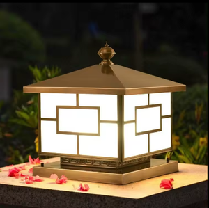 โคมไฟต้นไม้แบบยืดหยุ่นได้โคมไฟหลักเสาประตูไฟประตูแรงดันต่ำเสาอบอุ่นสีขาว - Product Image 5