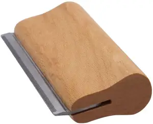 Đổ Công Cụ Gỗ Chú Rể Bàn Chải, Deshedding Grooming Công Cụ, Vật Nuôi Chuyên Nghiệp Bằng Gỗ Groomer - Product Image 1