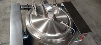 Marmite de cuisson inclinable à chauffage électrique et à gaz, avec enveloppe chauffante | Marmite de cuisson inclinable industrielle en acier inoxydable à double enveloppe | Marmite à bouillir