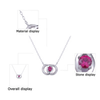Collier pour femme en argent sterling 925 plaqué platine de luxe avec pendentif en zircon fin pour bijoux de mode de mariage