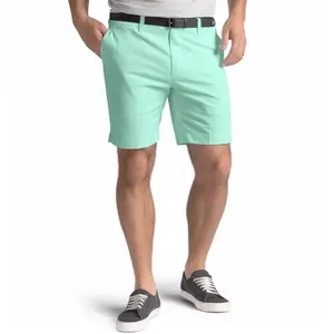 Quick Dry Golf Shorts Stretch Polyester Spandex Men's Shorts Embroidery Golf Polo Shorts Pants With Pockets