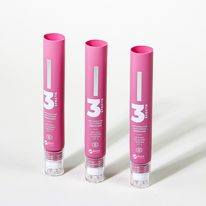 บรรจุภัณฑ์ลิปกลอสแบบบีบขนาด 10 มล. 15 มล. 20 มล. สีชมพูด้านเนื้อนุ่ม สำหรับอายครีม เซรั่ม ลิปบาล์ม แบบหลอดโรลออน พร้อมหัวแปรงโลหะเหล็ก - Product Image 6