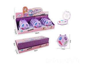 Ensemble de bijoux de beauté pour enfant fille, ensemble de <span class=keywords><strong>maquillage</strong></span> en forme de coquille, couronne, fleur, fraise, <span class=keywords><strong>papillon</strong></span> - Product Image 6