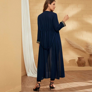 Robe de cape à manches longues, <span class=keywords><strong>tenue</strong></span> <span class=keywords><strong>pour</strong></span> femmes musulmanes, Design de mode, élégante, style ethnique, - Product Image 3