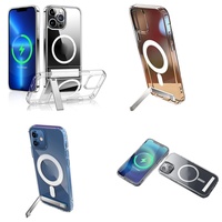 Casing Magnetik Transparan untuk iPhone 16 Pro Max 17 Air 15 14 13 12 11 Plus, Aksesoris Elektronik Grosir