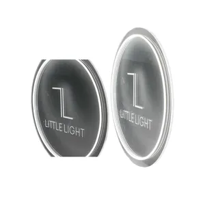 SDT-SGO1L Acrílico LED Canal retroiluminado circular em branco publicidade logotipo sinalização para venda