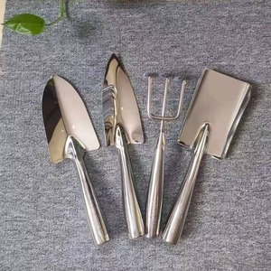 Ensemble d'outils de jardinage en acier inoxydable pour le désherbage, la transplantation et l'entretien des fleurs – Spatule durable à poignée en D pour le creusement en extérieur - Product Image 1